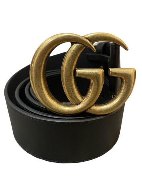 New Gucci Gold Brass Belt Sz 75cm - 115 Cm 