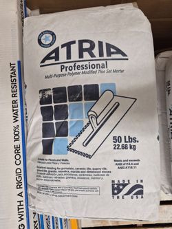 Thin set mortar