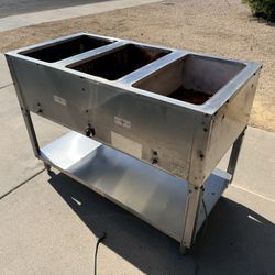 Supermetal Stainless Steel Commercial  3 Row Deep Fryer (LxWxH: 47” x 23” x 34”)