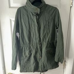 Green utility jacket