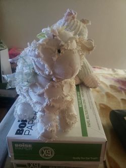 Chenille  Animal Plush Cat And Lamb