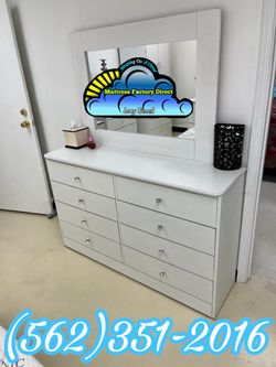 Eight drawer white with mirror tocador nuevo new mueble