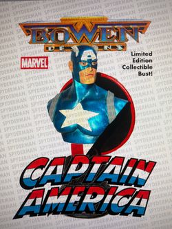 Captain America mini bust bowen. Designed statue marvel avengers