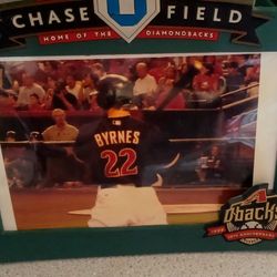 DIAMONDBACK CHASE FIELD FRAME #22 BYRNES PHOTO AND BEAUTIFUL HAND~DESIGNED MUG!