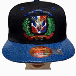 Dominican Republic Embroidered Snapback Cap