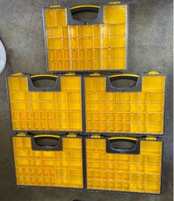 STANLEY 25 Compartment Shallow Pro Small Parts Organizer x5