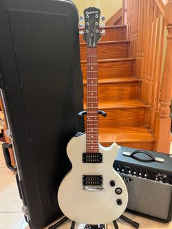 Epiphone Les Paul w/ Hardshell Case, Fender Amp