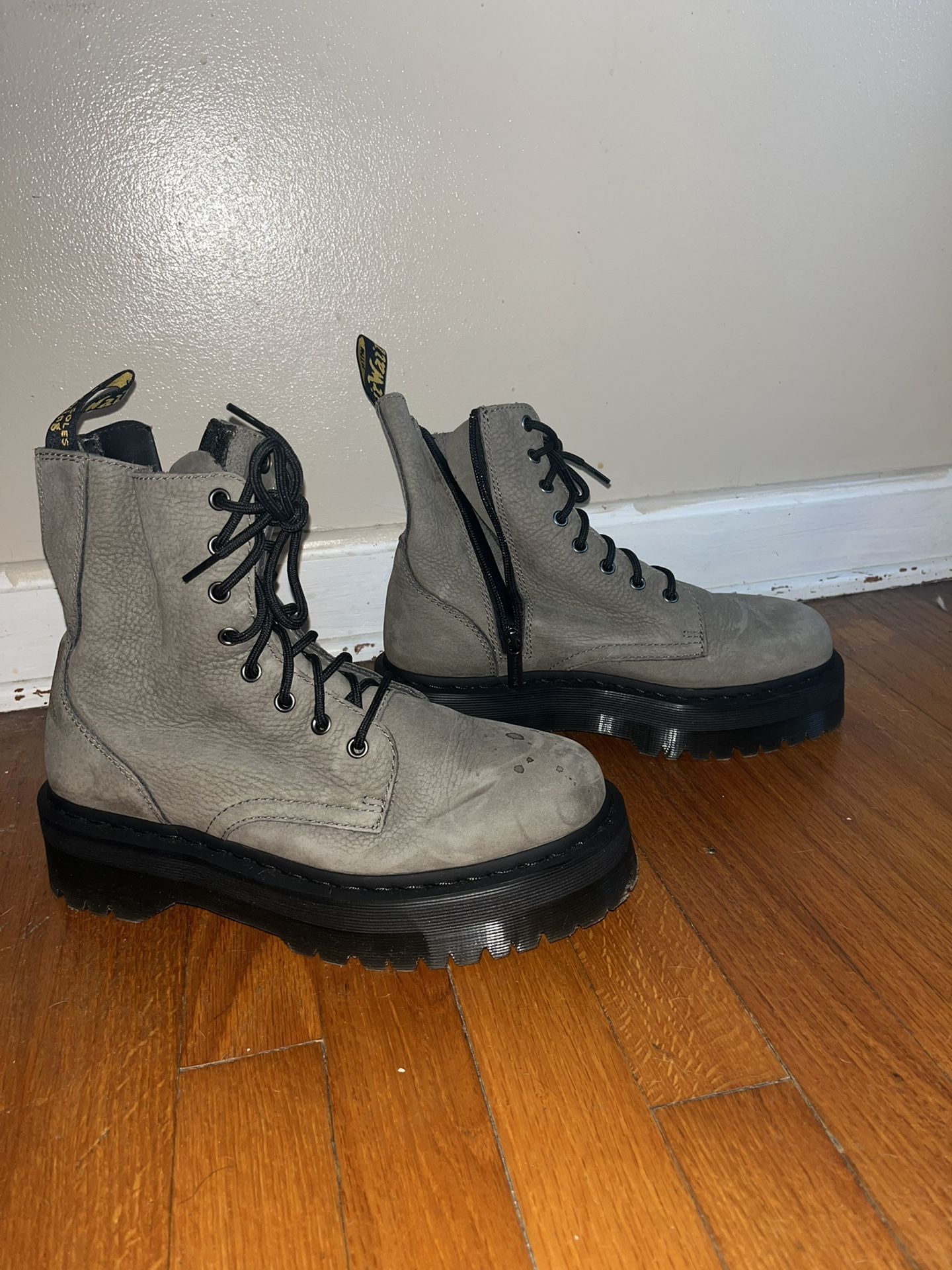 Dr. Martens Jadon Nubuck Leather Platform Boots