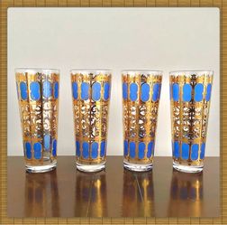 CULVER Drinking Glasses, Vintage, Set Of 4