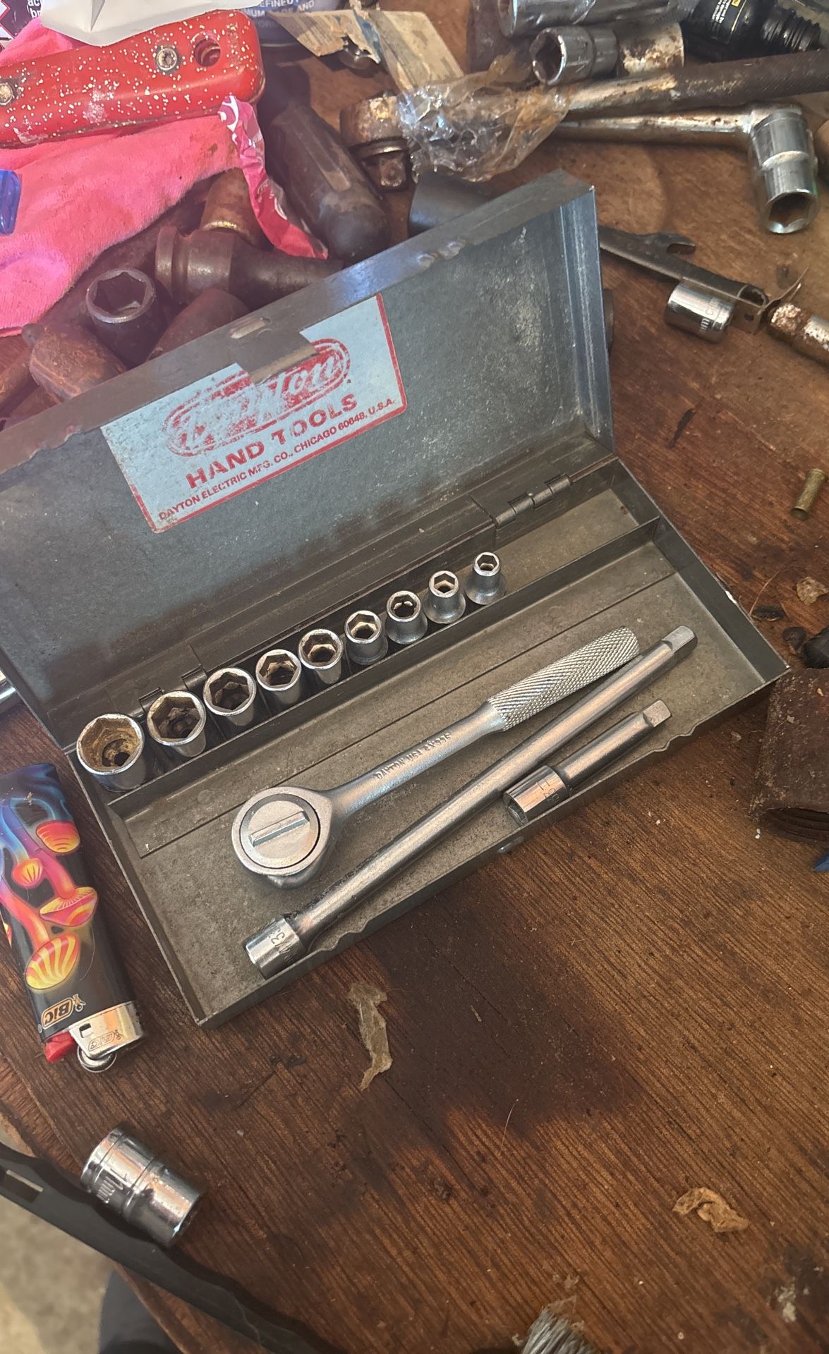 Vintage Dayton Socket And Wrench Set !