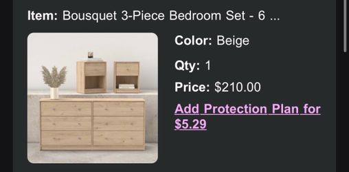 3 piece dresser set