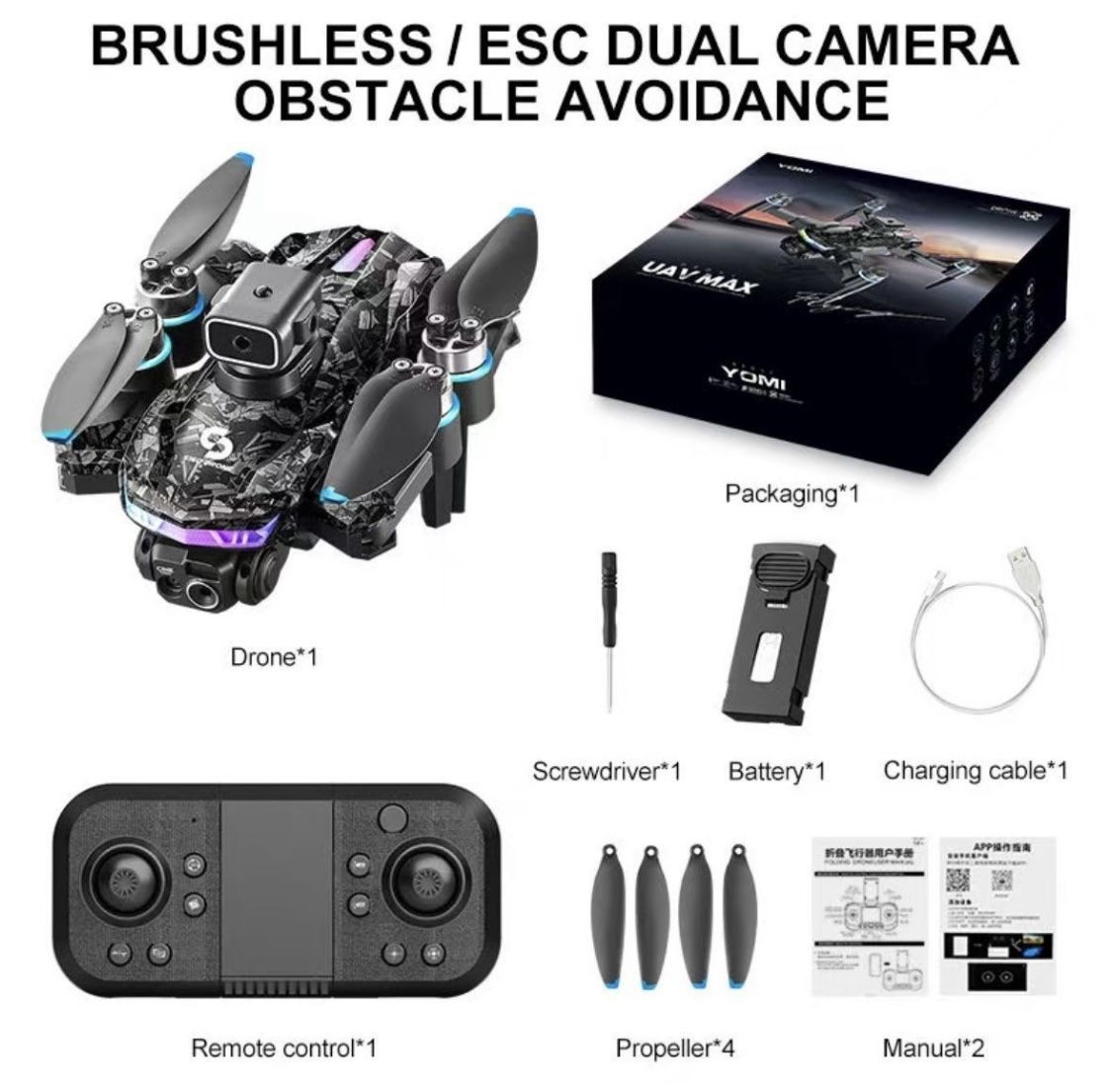 Yomi UAV MAX Brushless ESC Dual Camera Drone