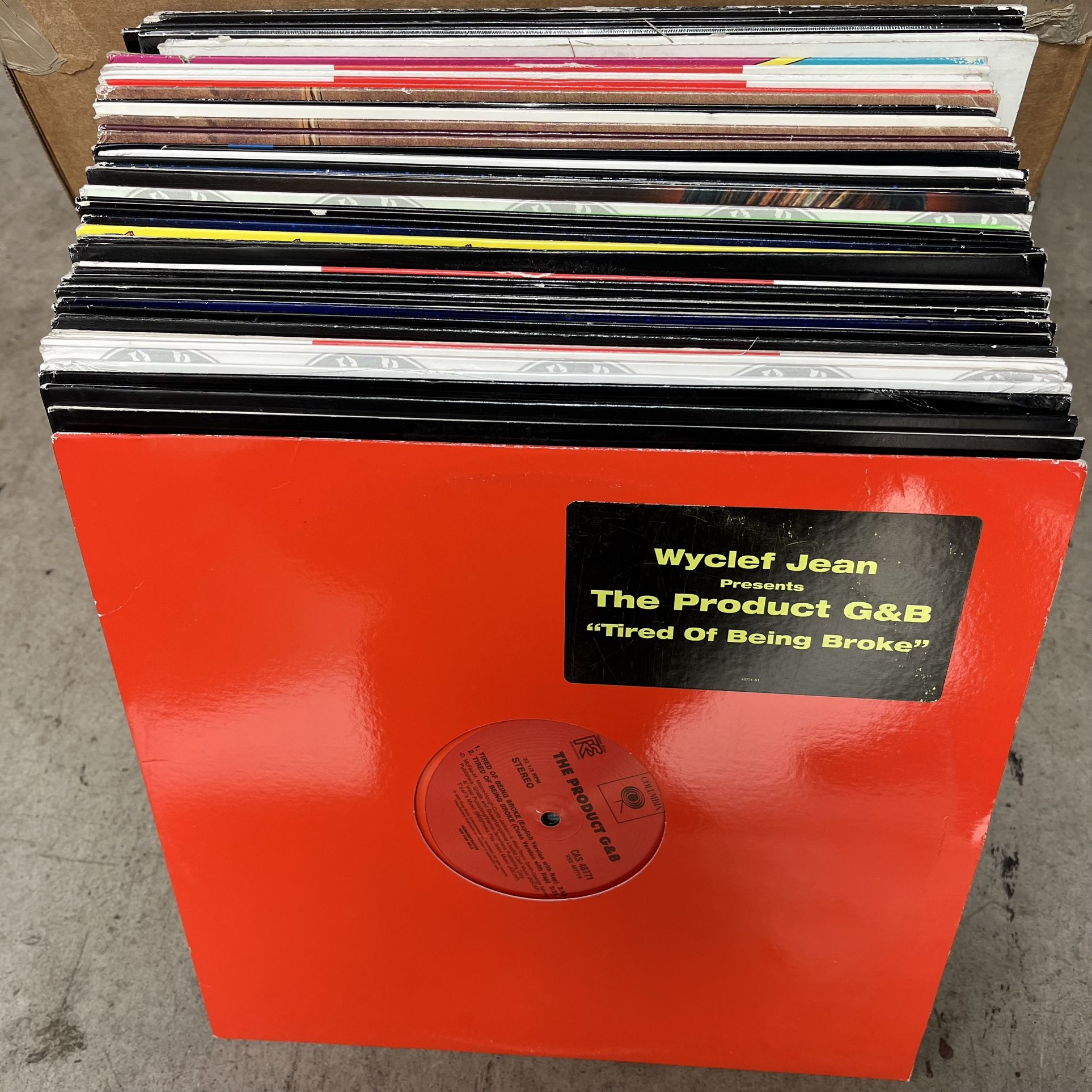 50 new old stock hip hop rap r&b singles dj promo 12” vinyl records