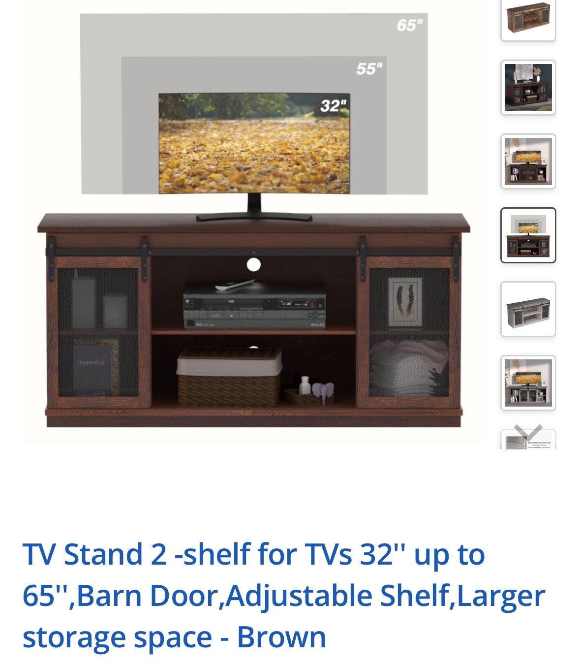 ***NEW, UNOPENED” TV Stand for TVs up to 65",Homall - Espresso