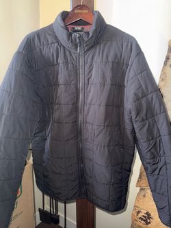 Fleece Lined Puffer Jacket, Medium