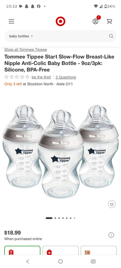 Tommee tippee bottle set
