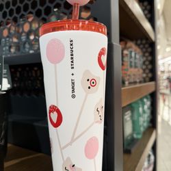 Starbucks x Target Cake Pop Clear Cold Cup w/ Straw Topper (Exclusive)