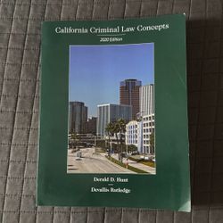 California Criminal Law Concepts
