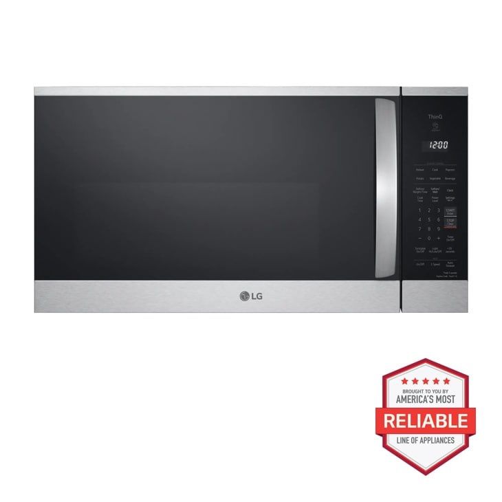 LG 1.8 cu. ft. Smart Over the Range Microwave Oven with EasyClean in PrintProof Stainless Steel $149