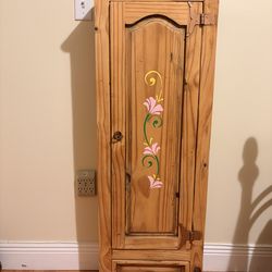 Solid Wood Pine Storage Cabinet / Farmhouse Cupboard