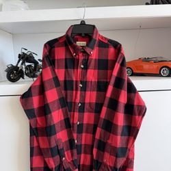 Hobbs Creek Men’s Flannel Button-Up Shirt – Size M