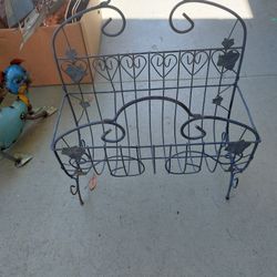 Cute little metal magazine rack