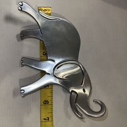 Aluminum Elephant Decorative Piece Trunk Up  HMK. CDS.