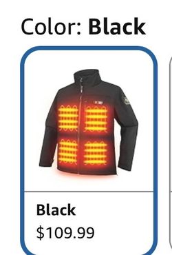 Men's Heated Jackets 5 Heat Zones Battery Pack Included, with Hand Warmer Pocket