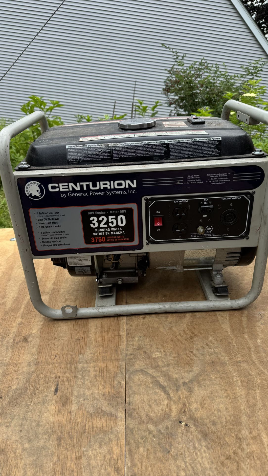 Centurion By Generac 3250watt Generator. (needs Work)