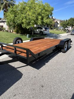 7x18 Flatbed Car hauler