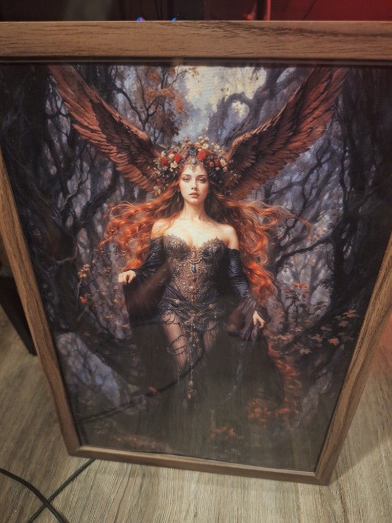 Goddess With Wings Canvas Art Print