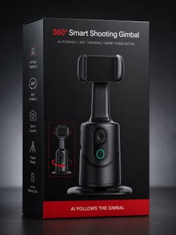360° Smart Shooting Gimbal AI Face Tracking Auto Follow Phone Holder Q12