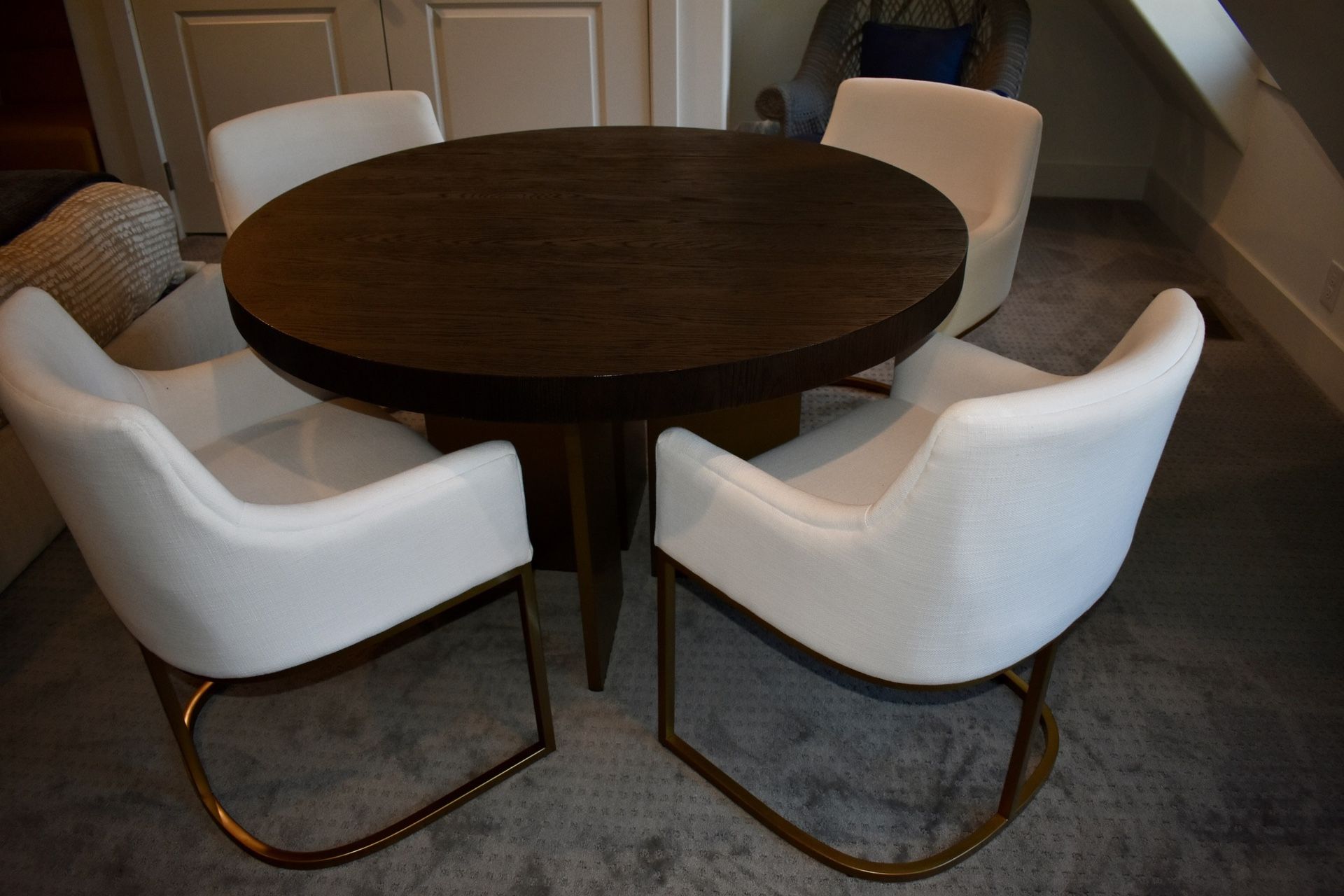 Restoration Hardware Modern Dining Set - Table And 4 Chairs for Sale in ...