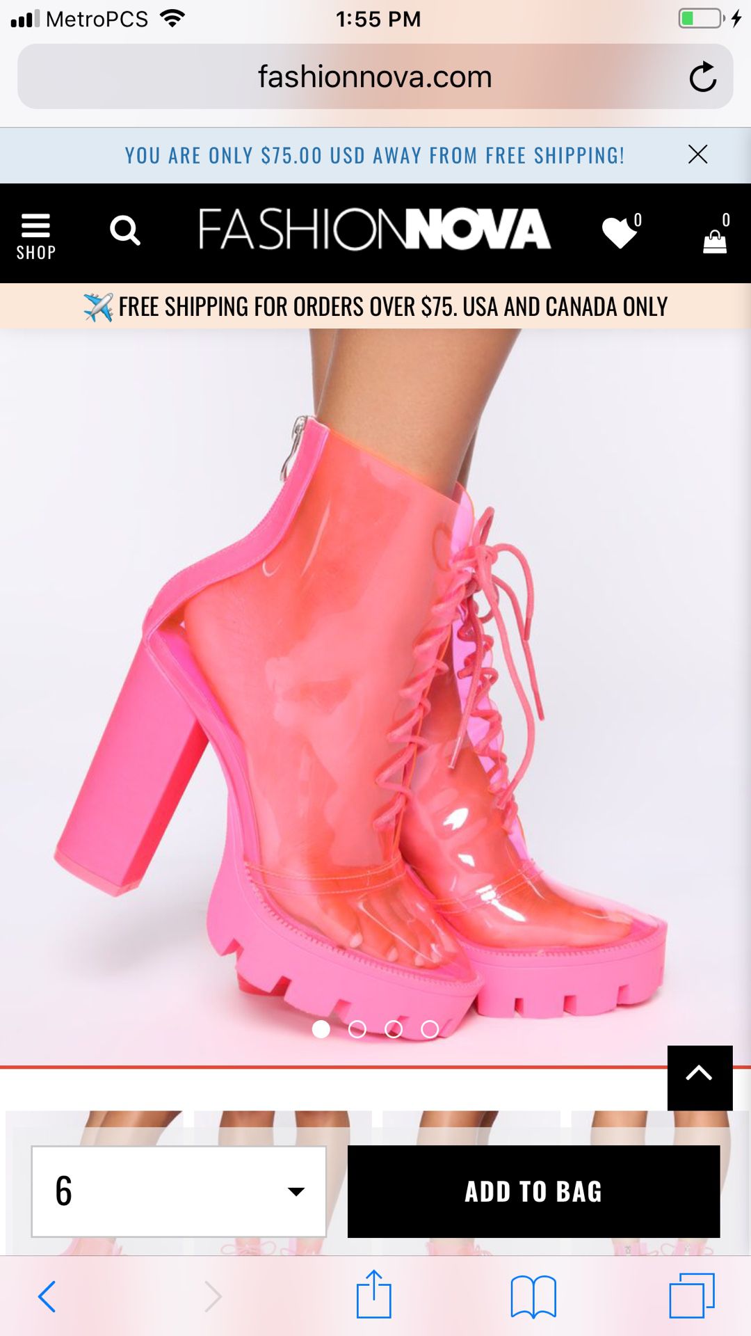 Brand New in Box* Hot Pink Booties/Boots Halloween Costume Fun Fashion Nova 8.5