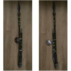 BLACK PANTHER: WAKANDA FOREVER DISNEY STORE EXCLUSIVE NAMOR SPEAR *HALLOWEEN*