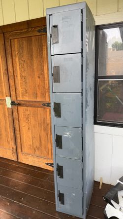 6ft tall locker - 2 of them available.  Exactly the same