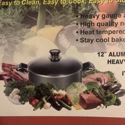 12" ALUMINUM LOW POT HEAVY DUTY GAUGE