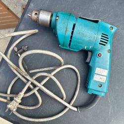 Vintage Makita 10mm Electric Drill Japan Double Insulated