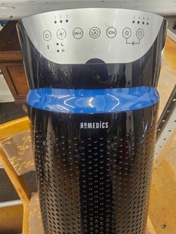 Homedics Total Clean Deluxe Tower Air Purifier, HEPA Air Purifier, UV-C 5-in-1 Extra-Large Room Air Purifier for Viruses, Bacteria, Allergens, Dust, G