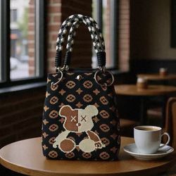 【Japanese & Korean Style Knitted Tote Bag】 $15 ✅ Portable & Commute-Friendly: Compact and lightweight—perfect for grabbing on the go, whether for work