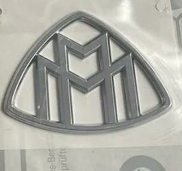 Rear Trunk Maybach Emblem Badge Logo Decal - Rear Side Logo Emblem Self Adhesive