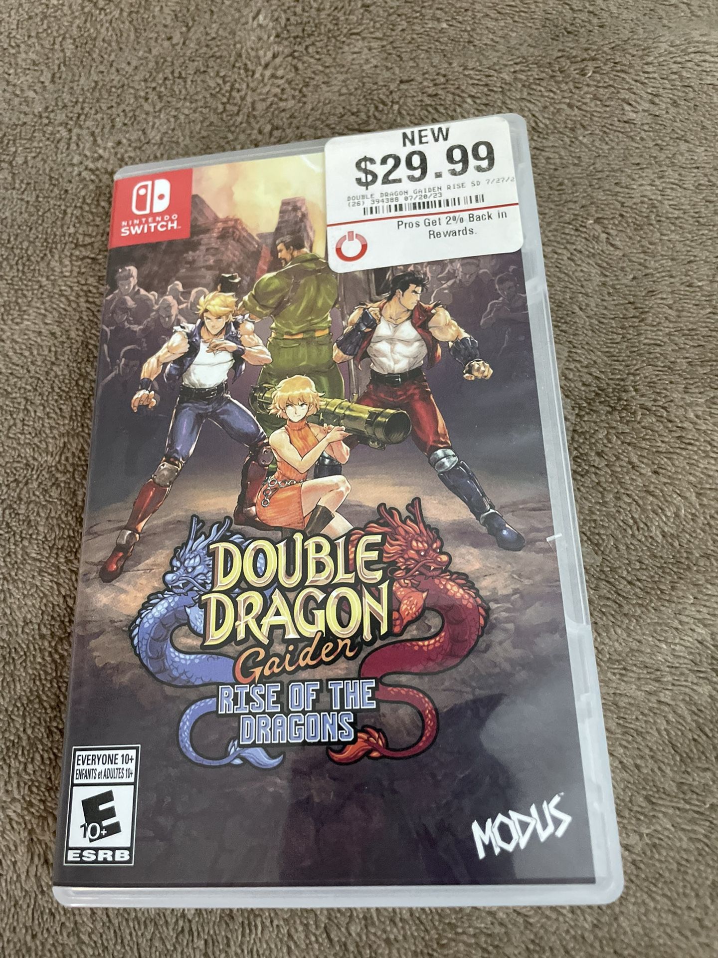 Double Dragon Nintendo Switch