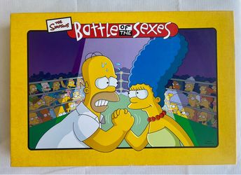 Vintage 2004 The Simpson’s Battle of the Sexes Board Game