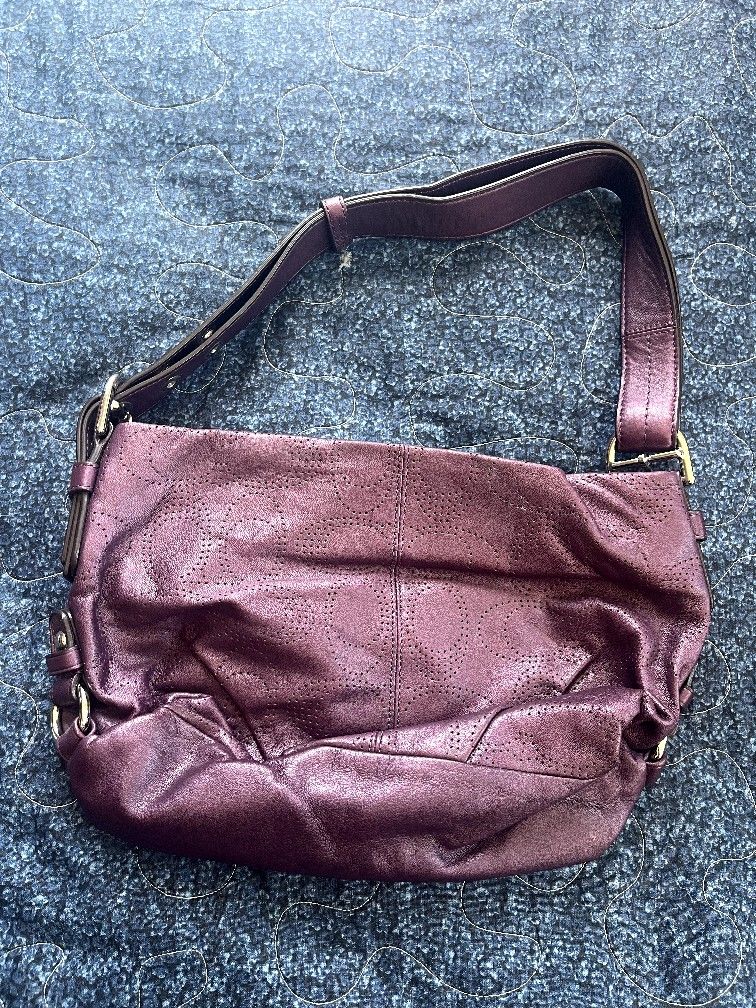 Medium Purple Coach Handbag