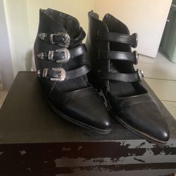 TUK 3 WESTERN BUCKLE POINT HEEL
