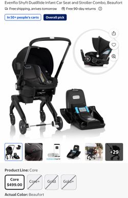 Evenflo Shyft DualRide Infant Car Seat and Stroller Combo
