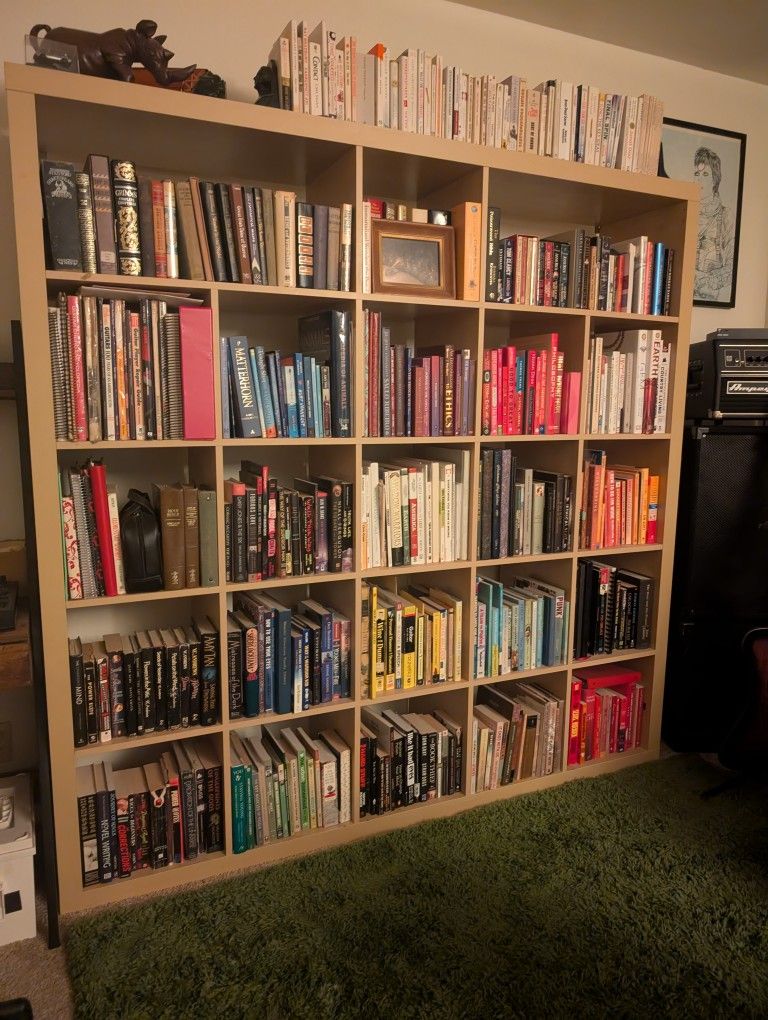 IKEA Kallax 5x5 Shelving Unit Bookcase Tan