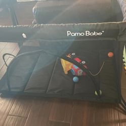 Pamo Babe Travel Crib Lightweight Baby Playard 
