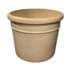 Big Beige Flower Pot – 23x18, Very Heavy
