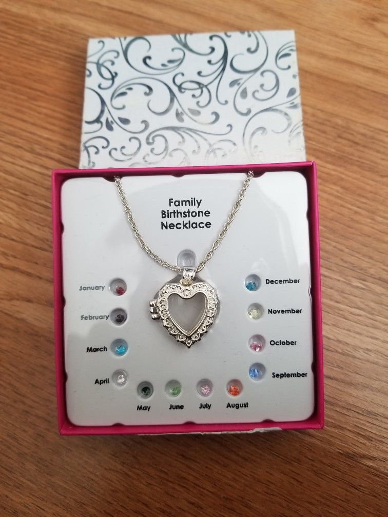 Family Birthstone necklace